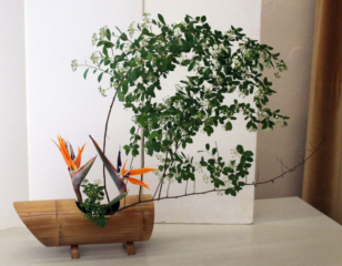 Ikebana-International Vienna zum Japanischen Frühlingsfest in Baden 2019